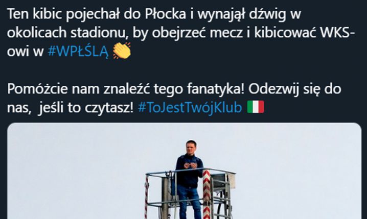 HIT! Tak kibic oglądał mecz Śląska Wrocław... xD